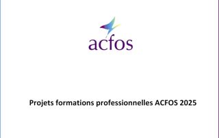 Formation : les nouveautés du programme Acfos 2025