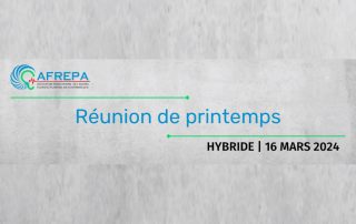 L’Afrépa renouvèle sa réunion de printemps en format hybride