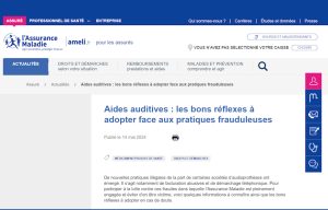 Ameli met à jour ses conseils anti-fraudes pour les aides auditives