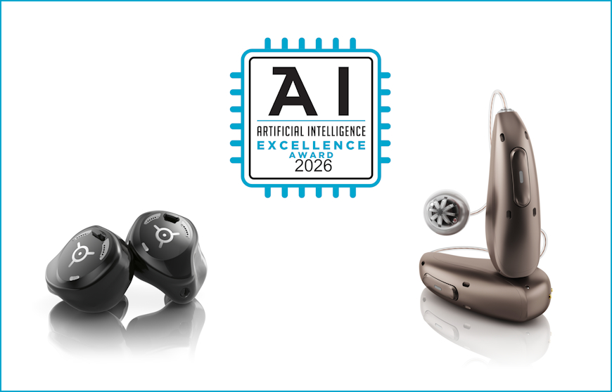 L’IA d’Audéo Sphere et des Virto R Infinio de Phonak primés par le BIG