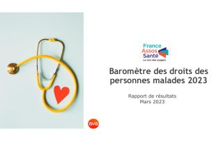 Barometre droit des malades 2023 France Assos Sante -Choix d’un professionnel de santé information sur le RAC représentation des patients les Français font-ils confiance aux Ocam