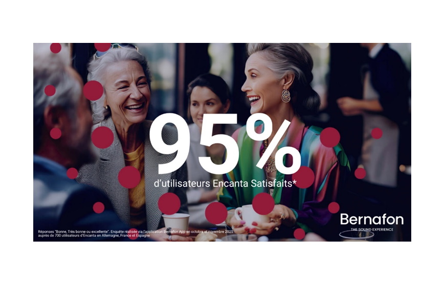 Bernafon met en avant la satisfaction des utilisateurs d’Encanta