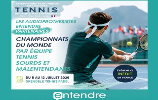 La France en argent aux championnats du monde par équipes de tennis sourds et malentendants, soutenus par Entendre
