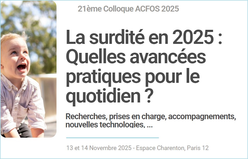 Tous les détails sur le prochain colloque Acfos