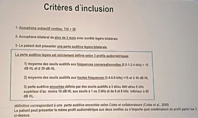 Thérapie des acouphènes : l’efficacité de l’amplification démontrée