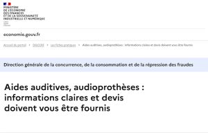 La DGCCRF met à jour sa fiche sur la règlementation applicable aux aides auditives