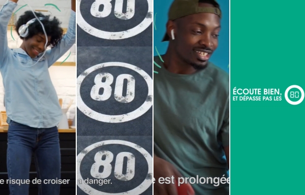 “Dépasse pas les 80 !” : le nouveau message de prévention de la Fondation pour l’audition