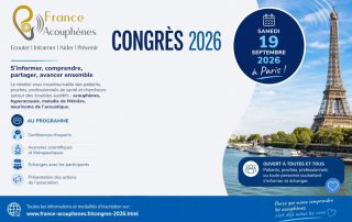 France Acouphènes invite patients, proches et professionnels pour son congrès