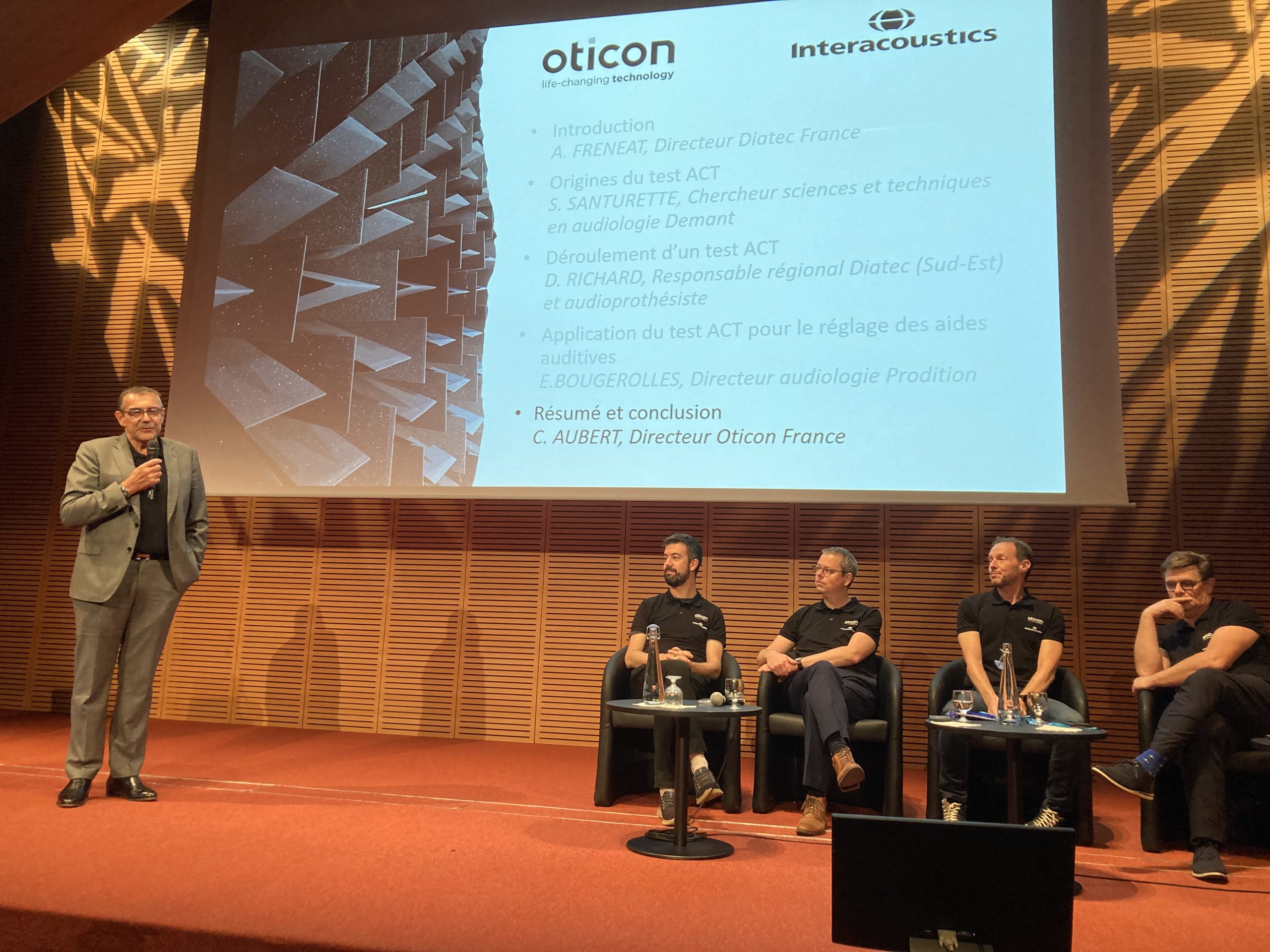 Lancement test ACT Oticon Interacoustics