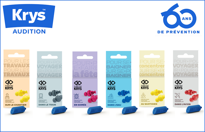 Krys présente sa gamme de protections auditives Signature étoffée