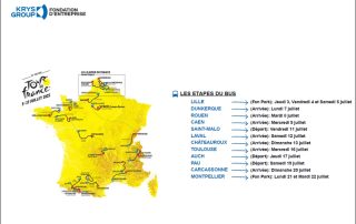 Le Bus de la vue et de l’audition de Krys présent dans 12 villes avec le Tour de France