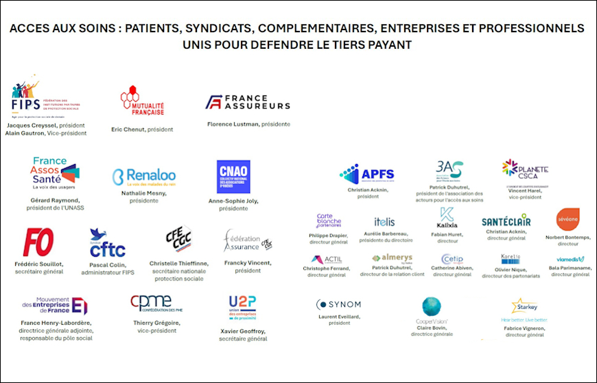 Tiers payant : un collectif d’acteurs interpelle les parlementaires avant la CMP