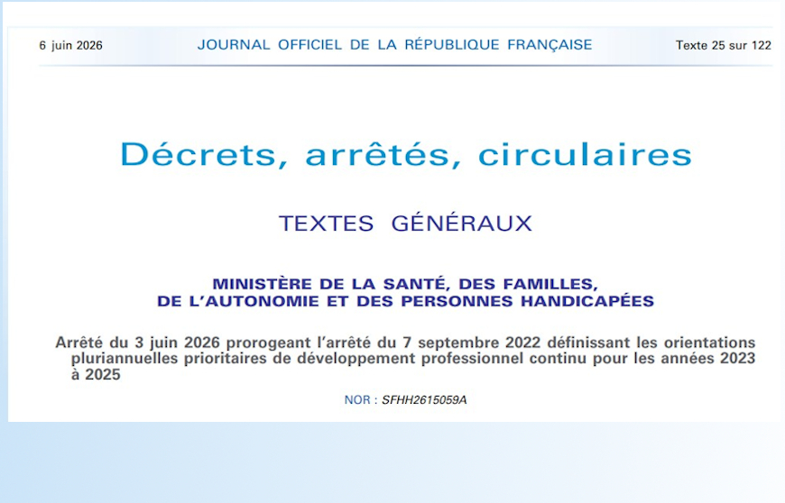 Les orientations de DPC sont encore prorogées d’un an
