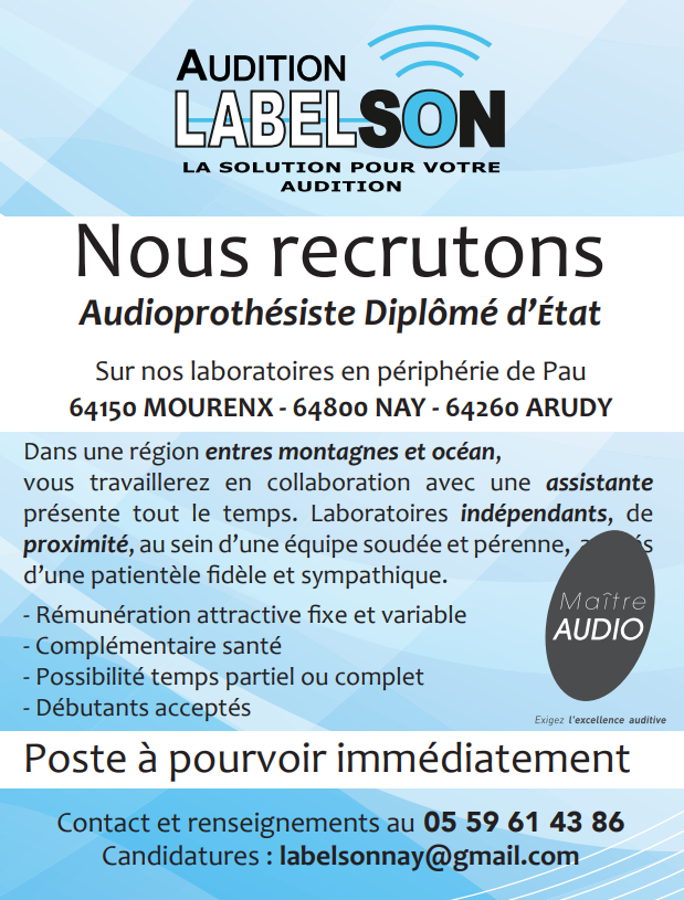 Audioprothésistes H/F Labelson