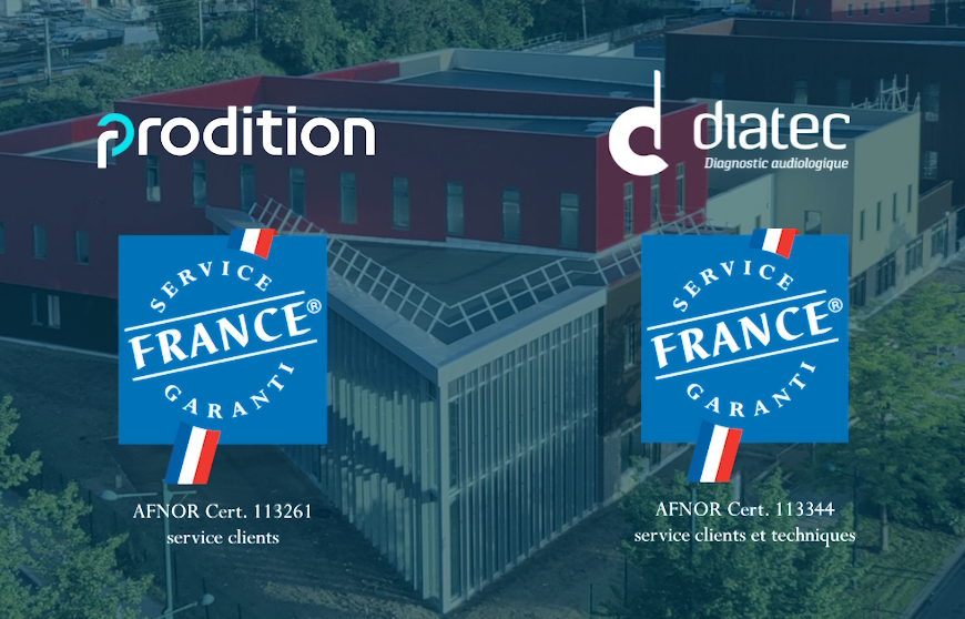 Prodition et Diatec obtiennent la certification Service France Garanti
