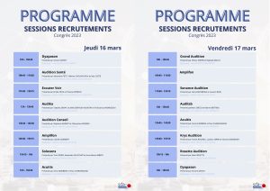 Congrès J-1 le programme mis à jour