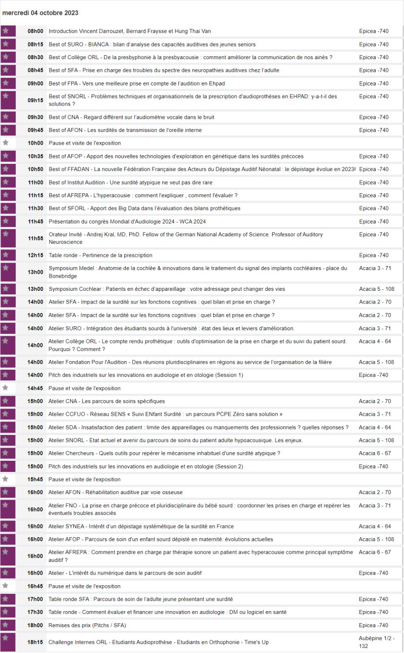 Congrès de la SFORL, J-2