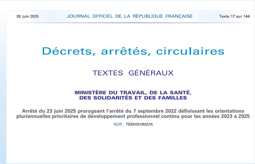 Les orientations pluriannuelles de DPC ne changeront pas en 2026