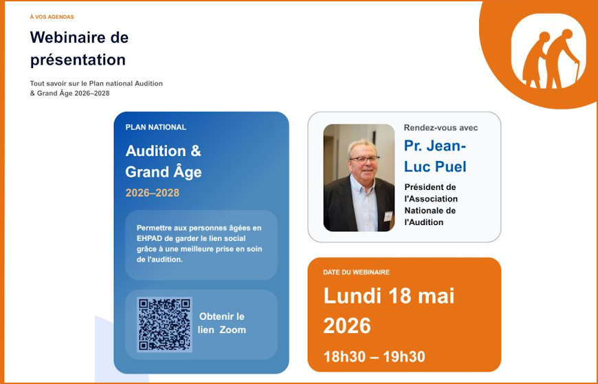 L'ANA annonce un webinaire pour faire connaitre le plan Audition et grand âge