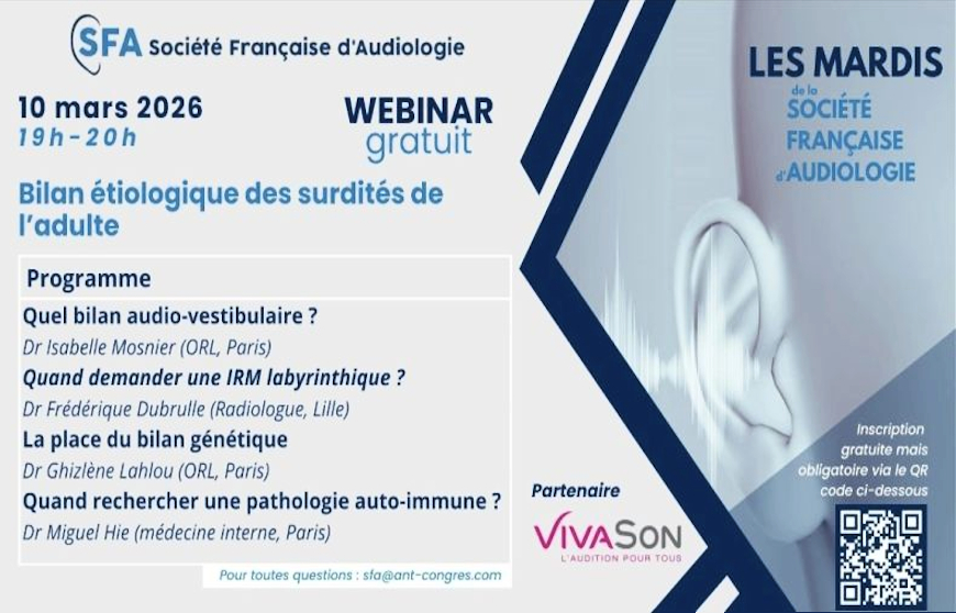 Le bilan étiologique de l’adulte au programme du prochain webinaire de la SFA